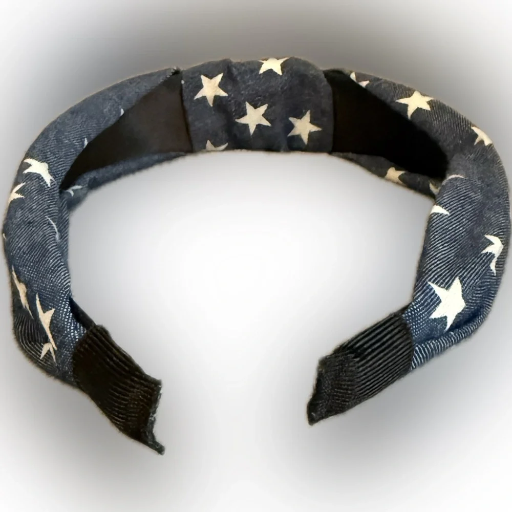 🌟Stylish Blue Star Denim Headband/NIP🌟
